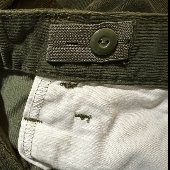 Boy’s Gap Cotton Corduroy Pants 12 Slim Taper Dark Army Green adjustable waist - Picture 4 of 10